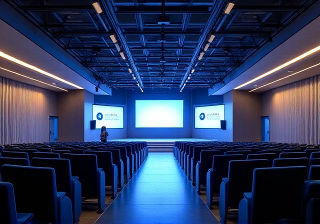Modern financial conference hall in Johannesburg